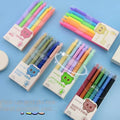 New Color Pen Morandi Color Highlighter Marking Simple Candy Color Highlighter Set 6 Pcs