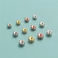 925 Sterling Silver Wire Cord Bead Stopper Crimp Beads End Cap Jewelry Findings Ball Plngers