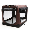 New Pet Dog Backpack Folding Kennel Stainless Steel Oxford Zipper Solid Eco-Friendly Four Seasons Universal Dog Bed Wholesale
