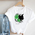 Cheapest Price Breathable Fashion Custom Printed Short Sleeve Casual Cute Women O-Neck T Shirts