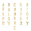 Mirror Stainless Steel 26 English Letter Double Hole Pendant DIY Simple and Stylish Customizable Pendant Accessories