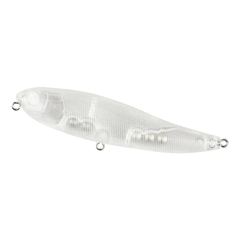 New Long Casting Unpainted 7.5cm/6.5g 10cm/12g Pencil Fishing Lure Blanks Top Water Dog Walking Bait for River Lake Stream