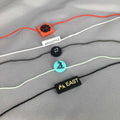 Customizable Cord Tags with Embossed Logo Plastic Seal and Nylon String Watch Tag for Shoes and Bags Own Brand Accessory