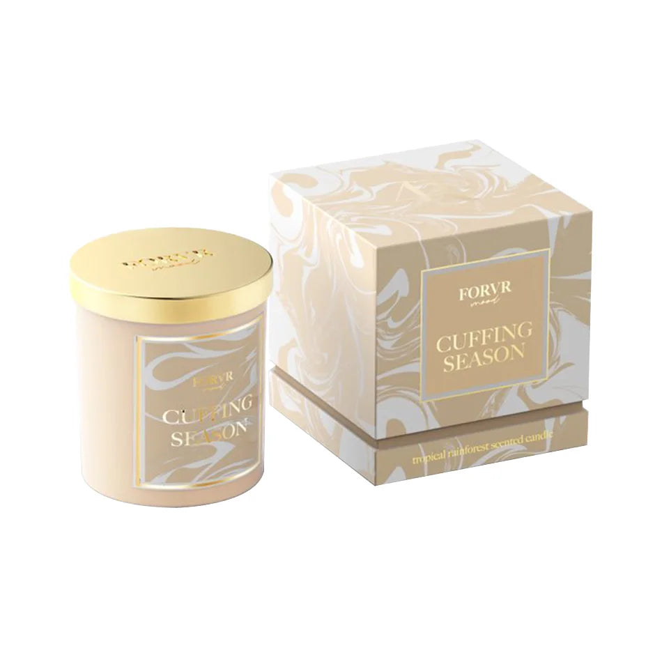 Customizable 2cm Thick Perfume Cardboard Candle Box with UV Foil Printed Logo Embossed Matt Lamination Lid Paperboard Packaging