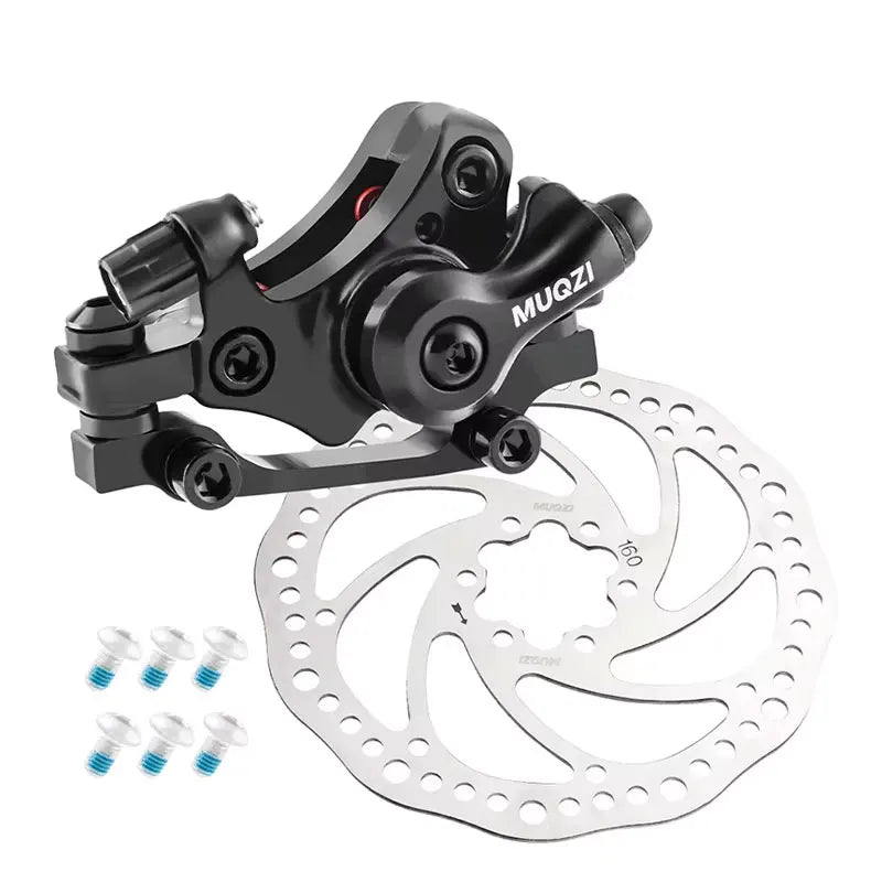 MUQZI MTB Road Bike Brake Calipers 140mm 160mm 180mm Bike Disc Brake Rotor With Brake Cable Kit