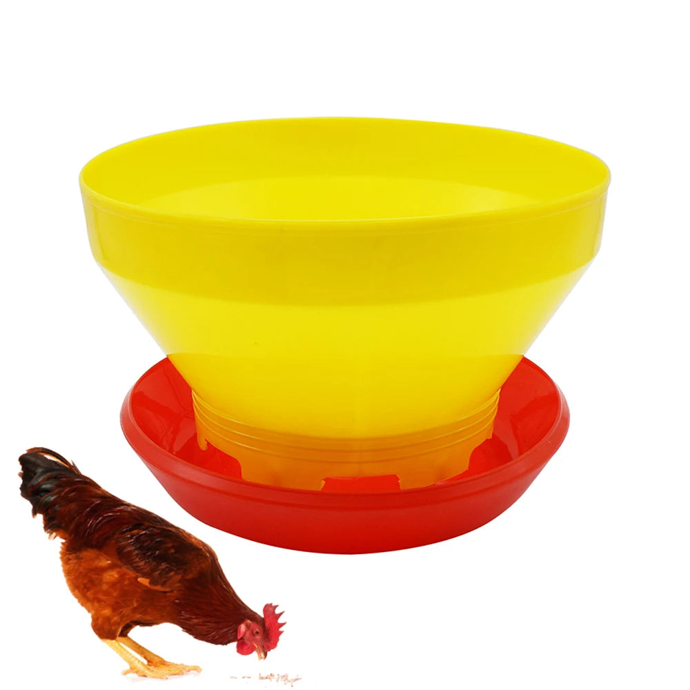 Automatic Poultry Feeding Tray Chicken Duck Goose Pet Turbo Plastic Automatic Feeder for Corral Chickens