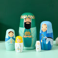 Wooden Toys Craft Gifts Valentine's Day Christmas Gifts Ornaments King Matryoshka Doll Wooden Crafts