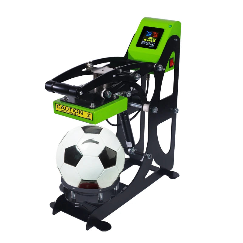 Sports Ball Heat Press Machine Auto Open Ball Heat Transfer Press for Football Basketball Volleyball Logo Printing Machine