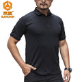 5 Colors Men's Luxury Design Logo Customized Coolmax Short-sleeved Tactics Mens Polo Shirts for Pius Size