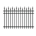 New Design OEM Wrought Iron Fence Panel Steel Metal Picket Ornamental Fence Steel Square Tube Fence Designs
