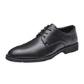 Men's New Soft Leather Oxford Shoes Comfortable Trendy Business Casual with Pointed Toe for Weddings
