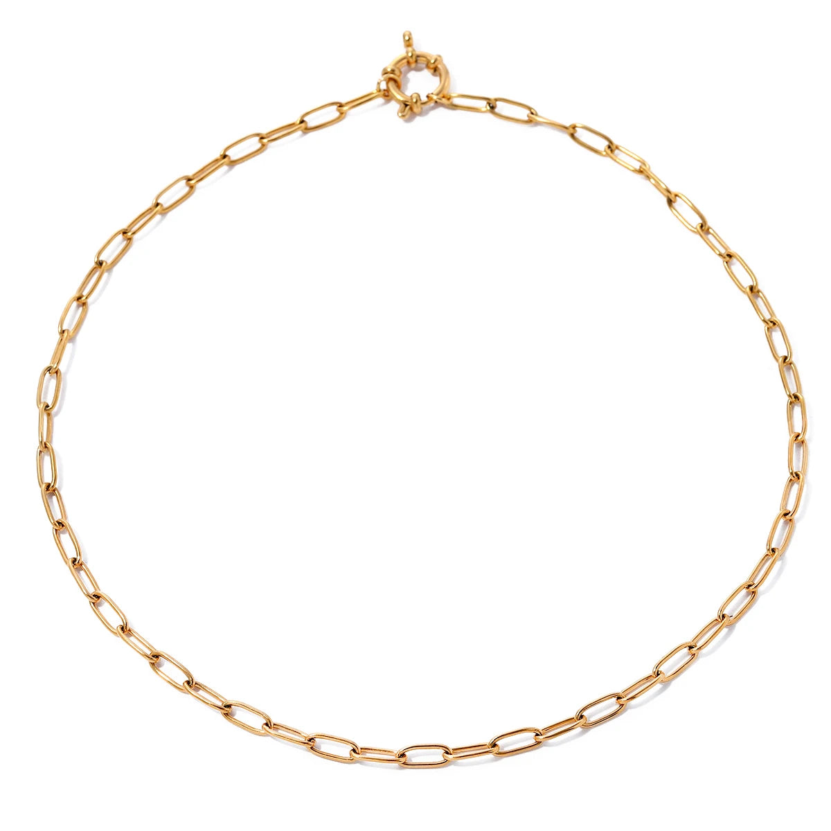 N&S 18K Gold Stainless Steel Minimalist Cross Chain Multi-Functional 40cm Necklace Fashion Jewelry