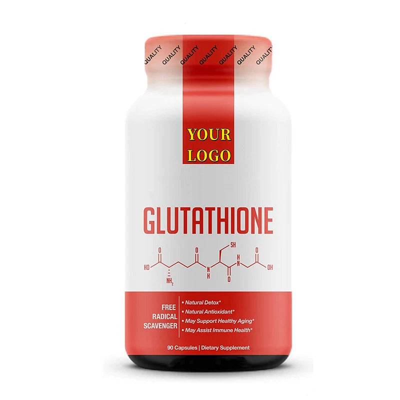 Private Label L Tablet Skin Now Wholesale Whitening Max Glow Reduced Capsule L-glutathione Pill Empty Bottles