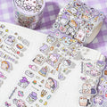 1Roll Die-cutting Tape Cure Cute Pet Series Cute Little Nose Karma Hundred Patterns Handbook Collage