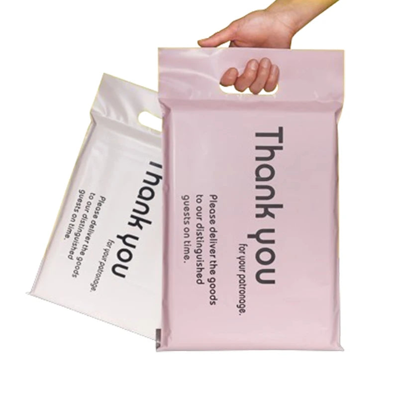 Tear Proof Apparel Packaging Mailing Bags Custom Logo Plastic Bag Packaging Printed Thank You Plastic Poly Bags With Handle