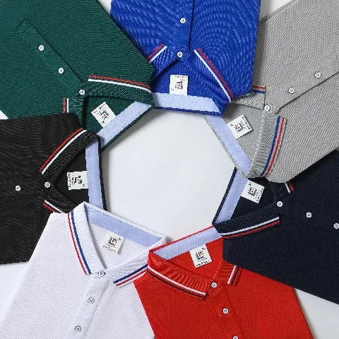 Wholesale Custom Logo Embroidered Printed Pattern Soft Ice Silk Blank Multi-color Short-sleeved Men's Anti-Wrinkle for Shirt