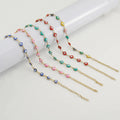 BM Hypoallergenic Waterproof Stainless Steel Eye Bracelet Colorful Enamel Fashion Bangle