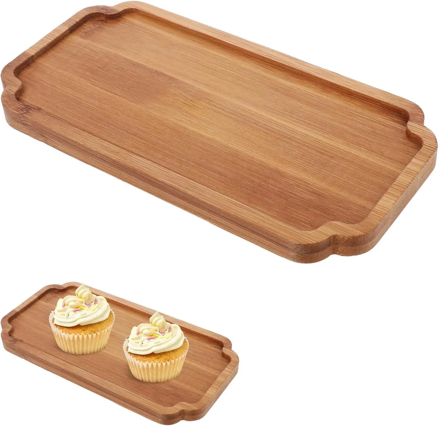 Small Wood Serving Tray Octagon Serving Platter for Kitchen Food Dish Plate for Serving Snacks Tea Desserts Candle Cosmetics