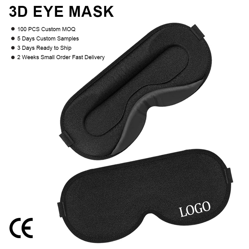 Wholesale 3d Memory Foam Sleeping Eye Mask Best Side Sleepers Sleep Eyemask Sleep Accessories with Adjustable Strap