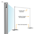 Heavy Duty Adjustable Backdrop Pipe and Drape Stands Kit with Base Plates Wedding Decoration Backdrop