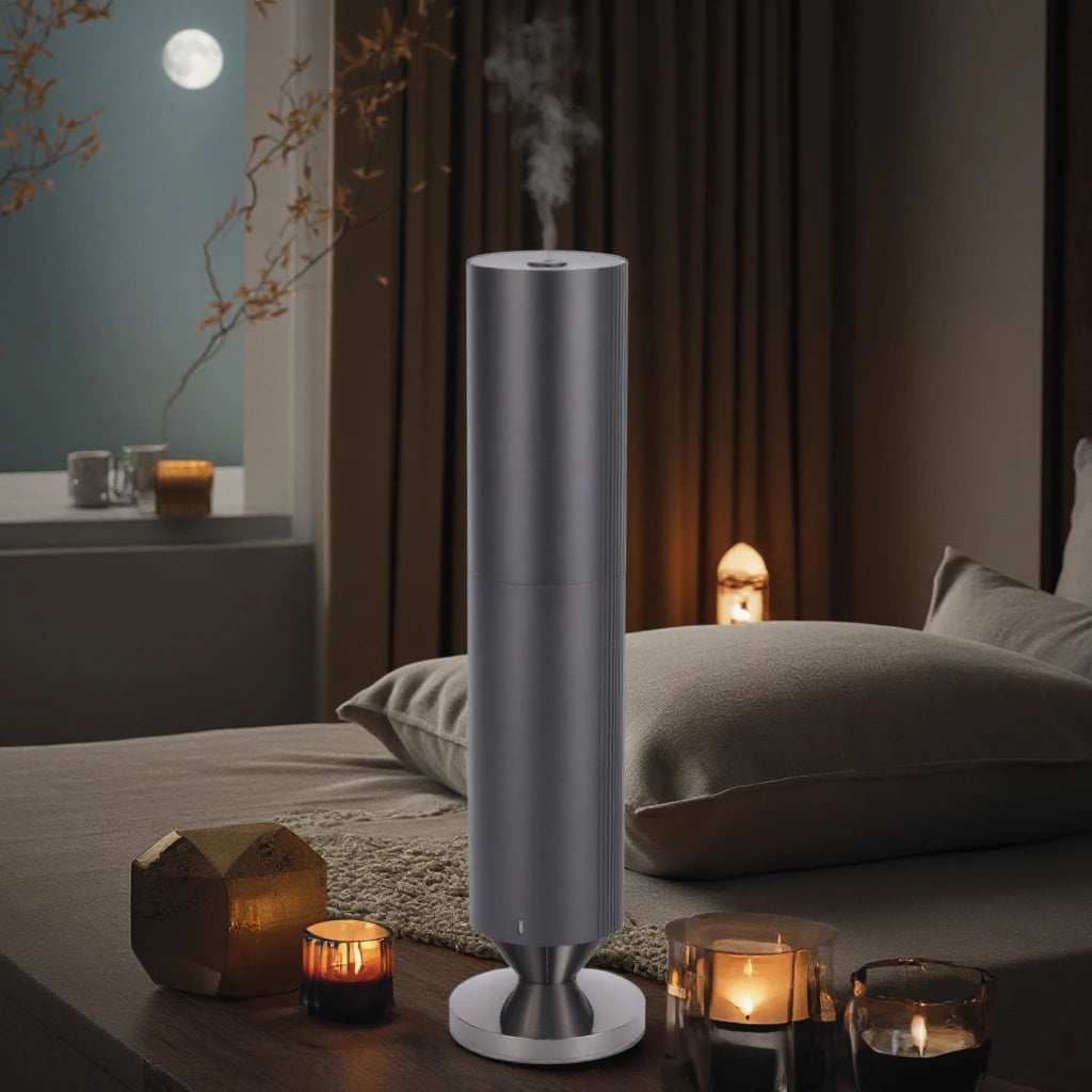 Portable 120ML Electric Waterless Diffuser Eco-Friendly Essential Oil Auto-Shut-Off Timer Remote Control for Home Hotel Use US