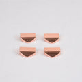 25mm Rose Gold Metal Handbag Purse Triangle Strap Ends Clip Cap