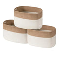 Cotton Rope Storage Baskets Set of 3 Storage Bins Cube Organizer Decorative Woven Basket