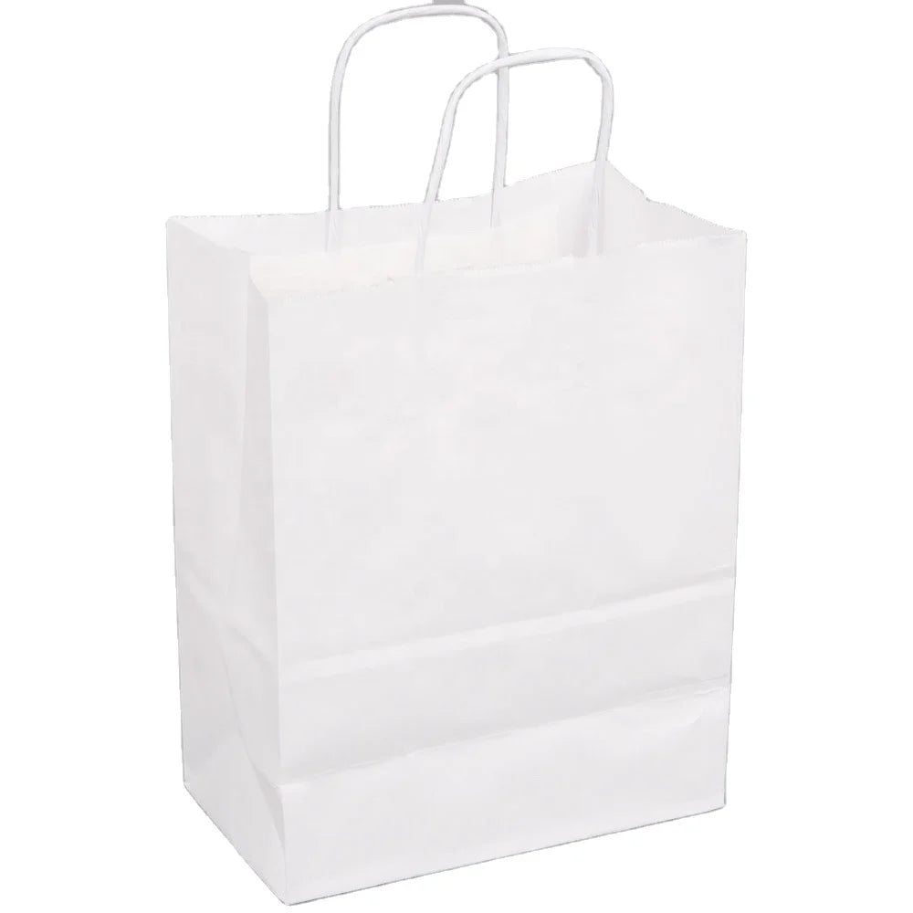 Grease Oil Proof Burgers Bread Hamburger Donuts Takeaway Packaging Brown or White Kraft Paper Bag