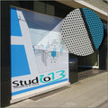 UV Resistant See Through Graphics and Perforated Window Films Perforated Window Film Decals for Car Shop Restaurant MegaBDM