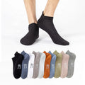 High Quality Breathable Cotton Summer Short Ankle Socks for Women Men Solid Color Custom Logo Casual Crew MOQ 10 Pairs Wholesale