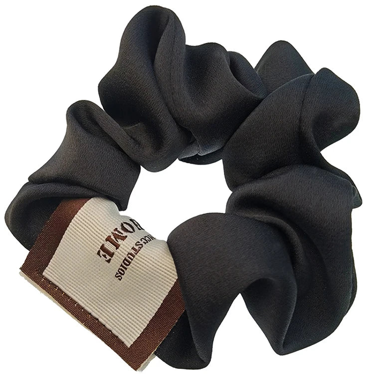 Fashion Adjustable Fabric Hair Scrunchies Solid Color Simple Hair Rope Ponytail Ties Hair Accessories