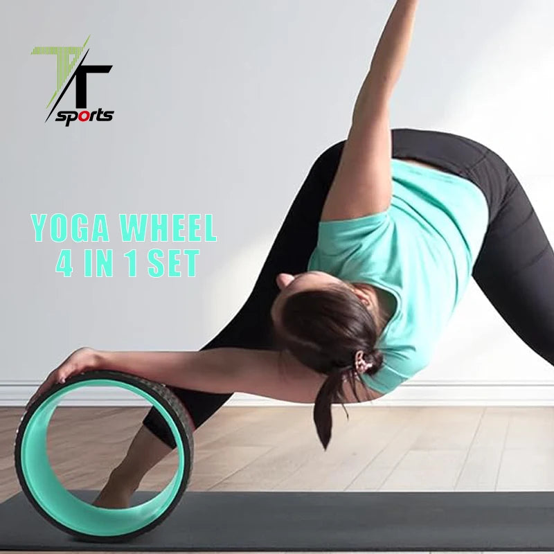 TTSPORTS Back Wheel Yoga Wheel Roller for Pain Relief Spine