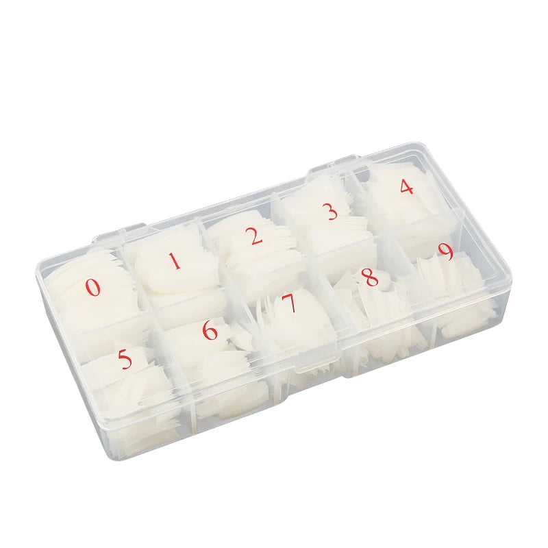 500pcs/Box Clear/Natural Full Cover/Half Cover/French Shape Lady French Manicure Tool False Artificial Nail Tips