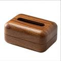 LEXDO WTB-7009 Walnut Solid Wood Cute Office Simple Paper Hotel Napkin Tissue Box 18.5x13x9CM