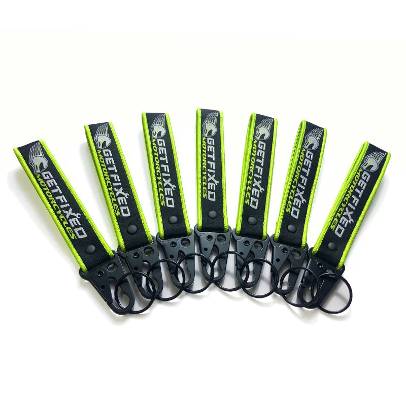 Custom Bulk Woven Polyester Short Strap Lanyard Keychain Carabiner with Logo Promotional Bulk Custom Keychains & Carabiners