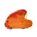 HY Mookaite jasper type natural jade facial guasha scrapping jade heart facial gua sha massager tools