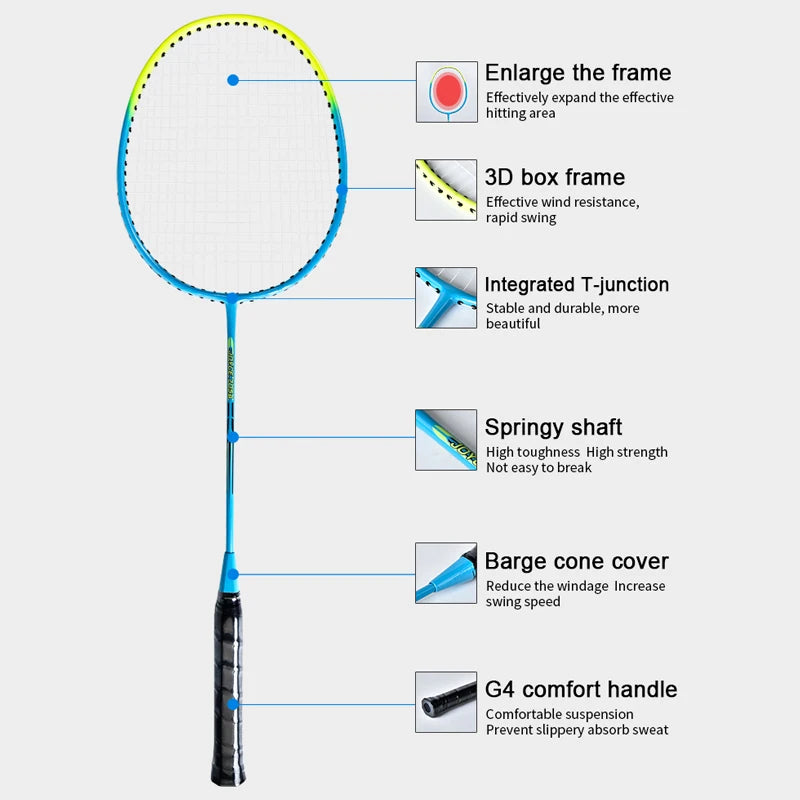 Original Factory Direct Sale Professional Good Price Steel 705A Alloy Badminton Raket Rackets