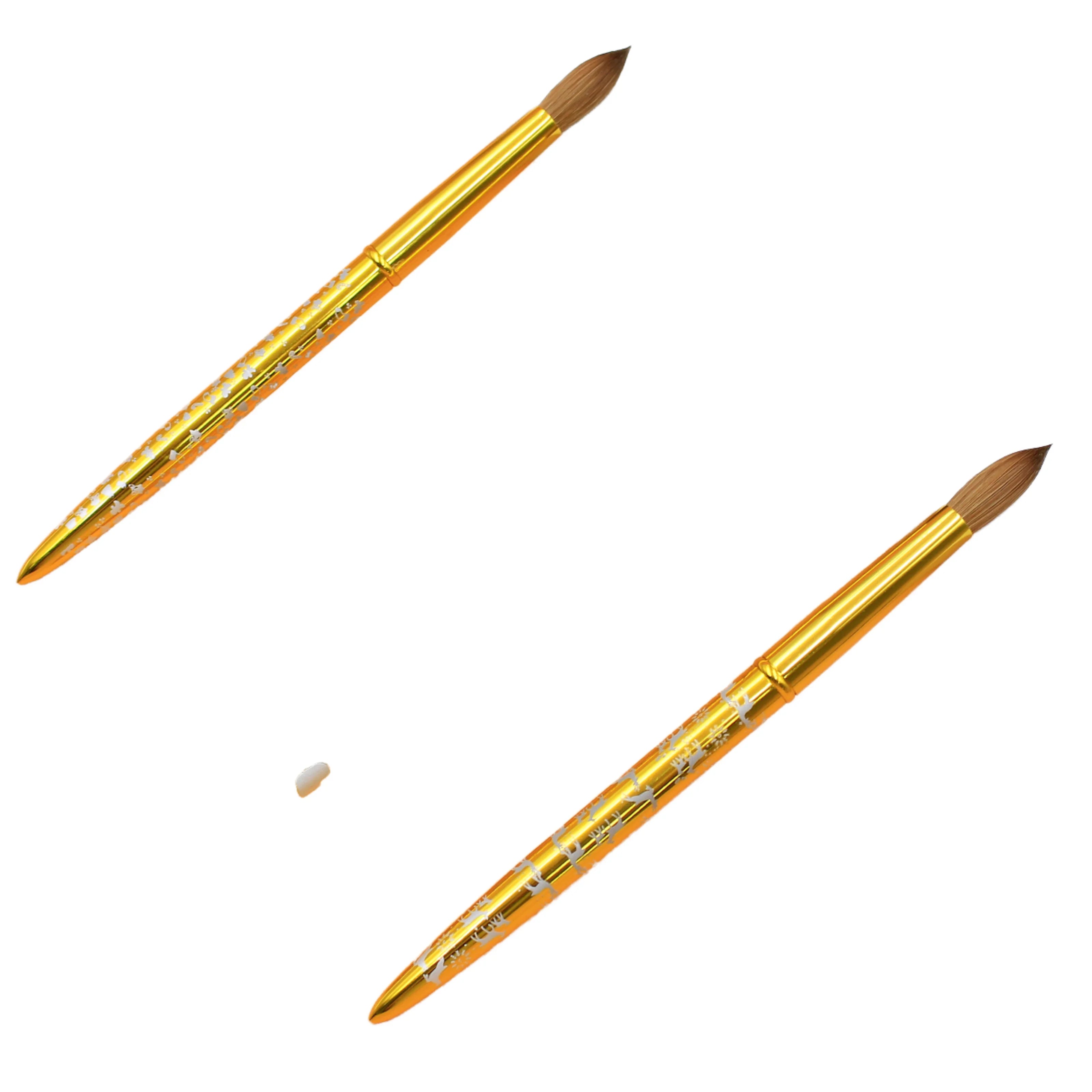Wholesale Popular Nail air Brush Factory Wholesale Metal Handle 100% Pure Kolinsy Hair Nail Brush Sest Nail Art Brush