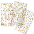 High Quality 3D Decorative Gold Letter Bubble Sticker Hot Stamping Self Adhesive Metal Alphabet Puffy Stickers for Kids