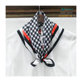 Custom Fashion Silk Scarf Digital Print Custom Design square 100% Silk Satin Scarf for Lady
