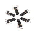 20mm Black Garment Suspender Clip Webbing Strap Button Clip