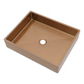 CUPC 19"X15" Rose Gold Stainless Steel Bathroom Basin  Sink with Sleek Pop-Up Drain Free Shipping From US Warehouse