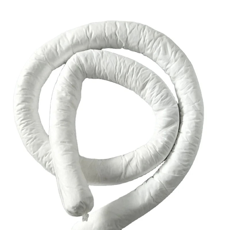 Oilspillpro Free Sample 7.6cm*1.2m White Meltblown Oil Absorbent Sock & Workplace Boom Supplier Jiangsu