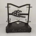 LED Glow-in-the-Dark Foldable Shot Glass Display Stand Wine Rack Holder Bottle Glorifier for Nightclub Bar or Lounge Parties