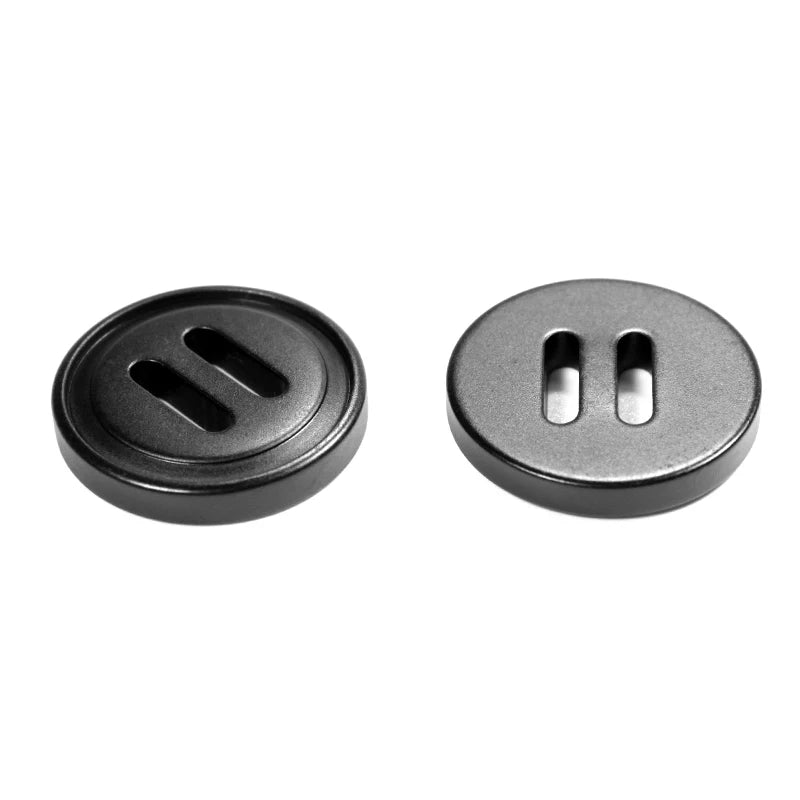 Customized Recycled Plastic Resin 4 Hole Button Black Color 11.5mm 15mm Plastic Faux Horn Buttons for Clothing Accessories