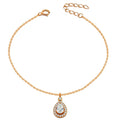 925 Sterling Silver Women's Necklace and Bracelets with Gold Plated Rhodium Plated Trendy Design for Party Gift Occasions