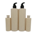 Hot Sale Plastic Wheat Straw Biodegradable Spray Pump Water Bottles 100ml 200ml 8oz Lotion Pump Biodegradable Shampoo Bottle