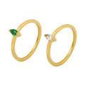 Fashion Design Stainless Steel Ring Hot Selling Fine Jewelry Zircon Rings