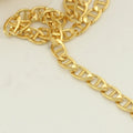 GC040 14K Gold Filled Thick Raw Chain Bulk 5mm Mariner Chain for Men Necklace Jewelry Making