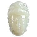 Natural Jade Necklace Pendant Lucky Guanyin Quan Statue Buddha Jewelry Gift for Lovers